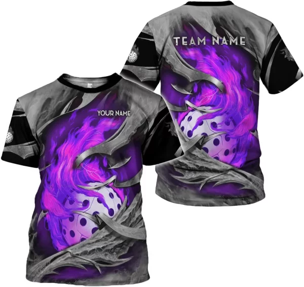 Personalized Name Team's Name Pickleball Shirt 3D, Pickleball Shirts, Funny Pickleball Shirts for Team, Men Women - Image 4
