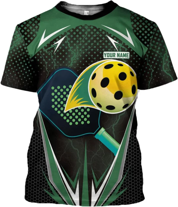 Personalized Pickleball Shirt Funny 3D Polo Pickleball Player Gift for Men and Women Custom Pickleball Shirts Sports Tee - Image 7