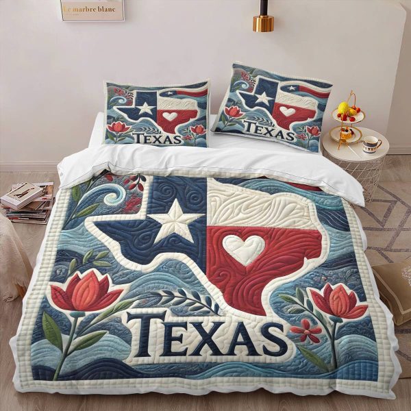 Best Texas Design Bedding Set Quilt TXBQ68 - Image 2
