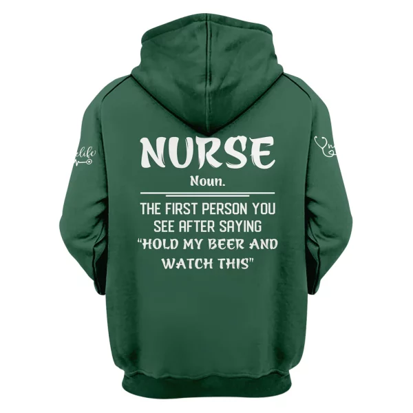 Funny Skeleton Nurse Shirt for Women - Custom Name Beer Joke Medical Uniform - Hilarious Gift for RN CNA LPN - Image 10