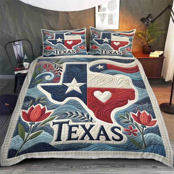 Best Texas Design Bedding Set Quilt TXBQ68 - Image 3