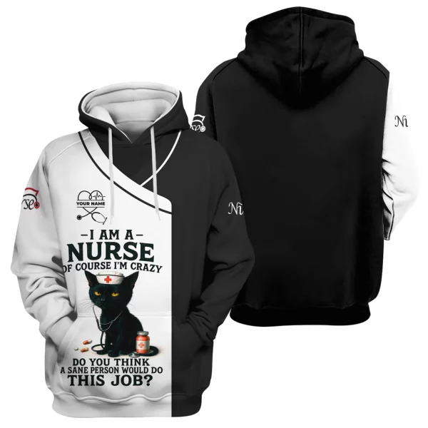 Personalized Funny Nurse T-Shirt - Gift Ideas for Nurses - Women’s CNA Shirts With Custom Name - Image 9