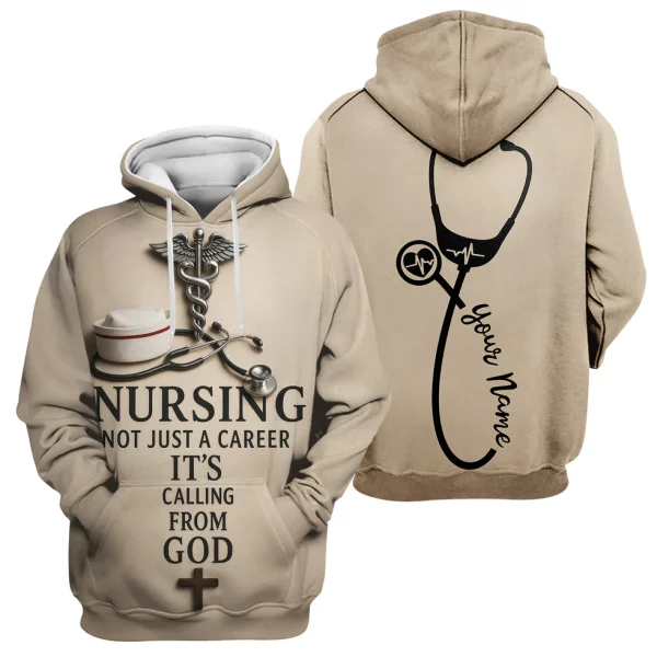 Christian Nurse Shirt - Nursing Is a Calling from God - Gift for Women RN CNA LPN - Image 9