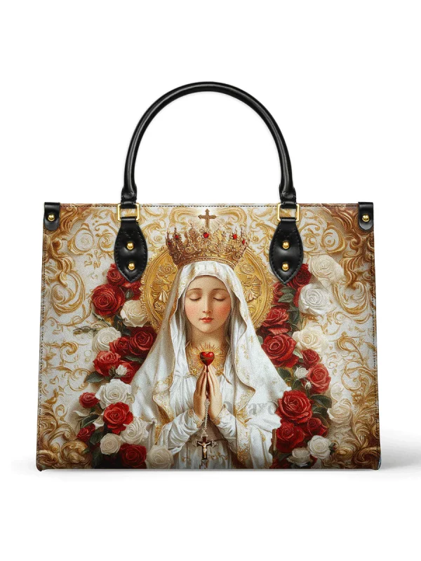 Lady of Fatima Elegance Leather Bag