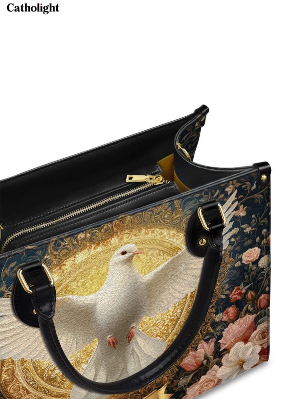 Dove of Eternal Light Personalized Leather Bag - Image 3
