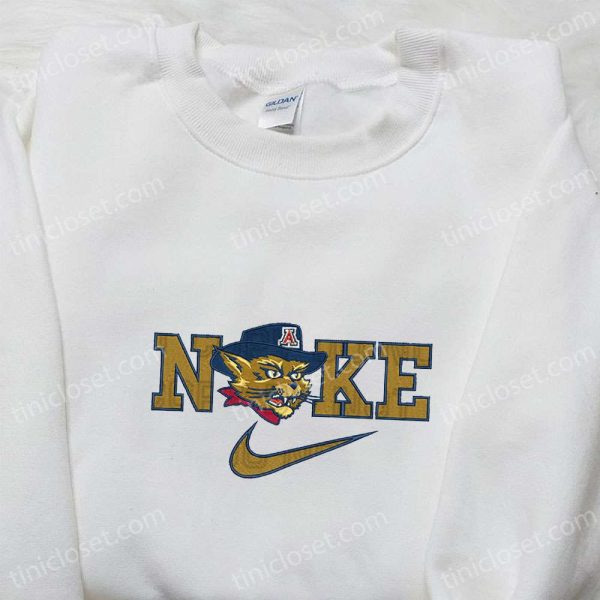 Arizona Wildcats x Nike Embroidered Shirt, NBA Sports Embroidered Hoodie, Best Fandom Gift Idea - Small Gifts Great Love - Image 2