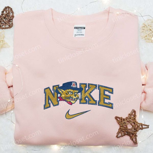 Arizona Wildcats x Nike Embroidered Shirt, NBA Sports Embroidered Hoodie, Best Fandom Gift Idea - Small Gifts Great Love - Image 2