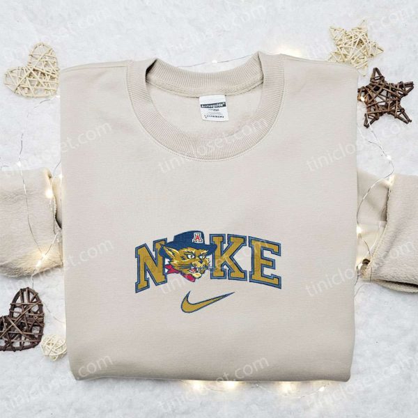 Arizona Wildcats x Nike Embroidered Shirt, NBA Sports Embroidered Hoodie, Best Fandom Gift Idea - Small Gifts Great Love - Image 3