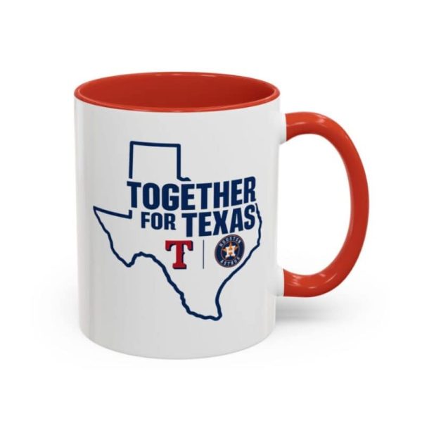 Astros Rangers Together for Texas Accent Mug - Image 3