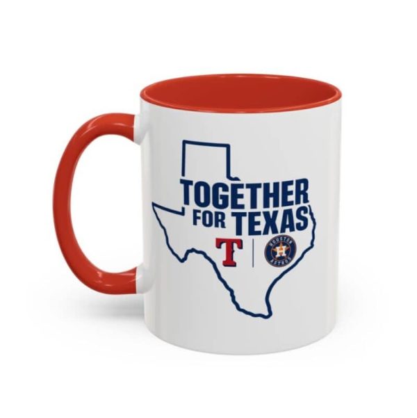 Astros Rangers Together for Texas Accent Mug - Image 2