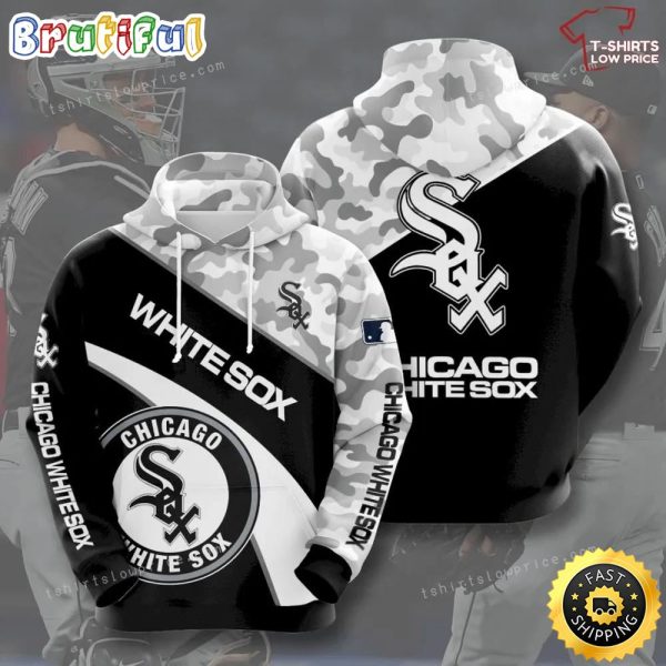 Baby Yoda Chicago White Sox 3d Hoodie Black White