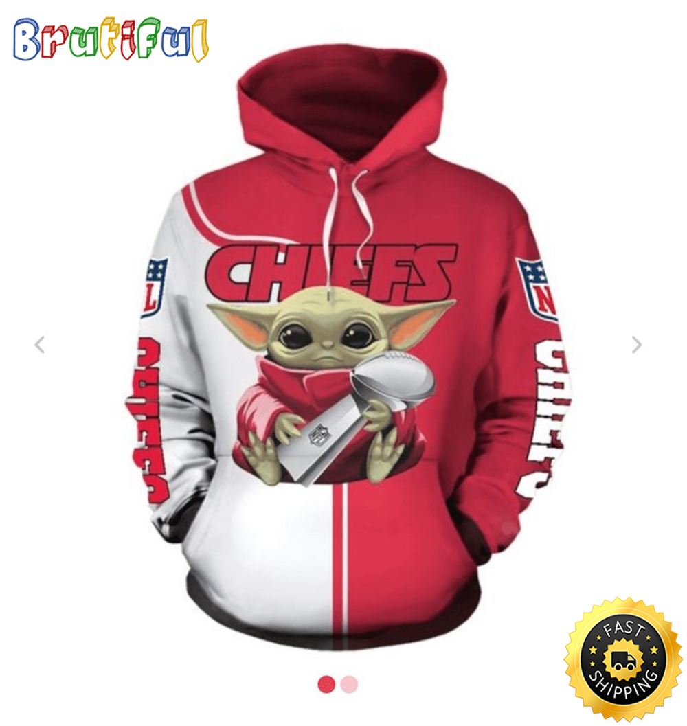Baby Yoda Lovers Kansas City Chiefs 3d Hoodie All Over Print