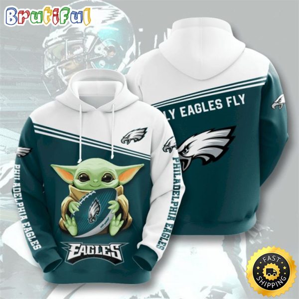 Baby Yoda Lovers Philadelphia Eagles 3d Hoodie All Over Print