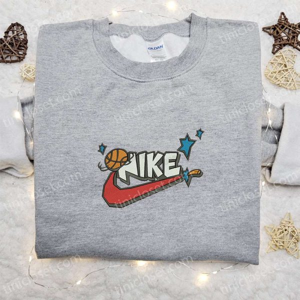 Basketball Smash x Nike Embroidered Shirt, Sports Embroidered Hoodie, Best Gift Idea - Small Gifts Great Love