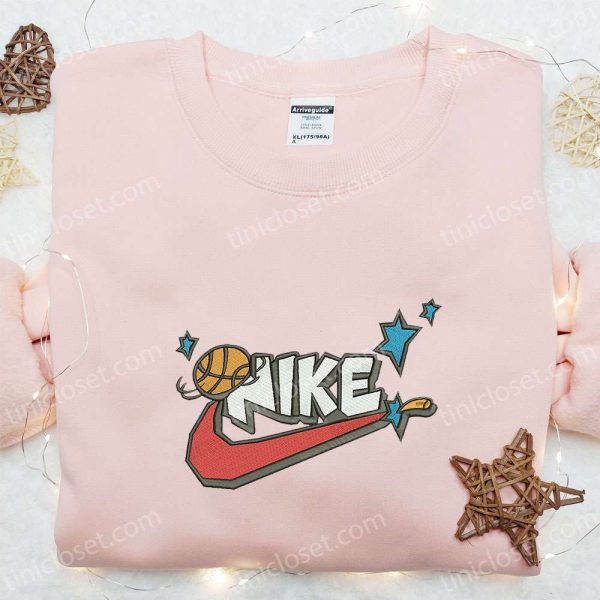 Basketball Smash x Nike Embroidered Shirt, Sports Embroidered Hoodie, Best Gift Idea - Small Gifts Great Love - Image 2