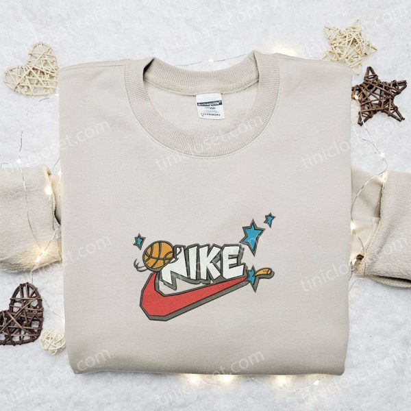Basketball Smash x Nike Embroidered Shirt, Sports Embroidered Hoodie, Best Gift Idea - Small Gifts Great Love - Image 3
