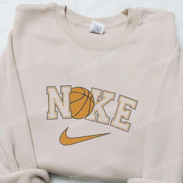 Basketball x Nike Sport Embroidered Shirt, NBA Sport Embroidered Shirt, Nike Inspired Embroidered Shirt - Small Gifts Great Love