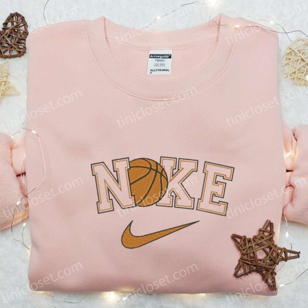 Basketball x Nike Sport Embroidered Shirt, NBA Sport Embroidered Shirt, Nike Inspired Embroidered Shirt - Small Gifts Great Love - Image 3
