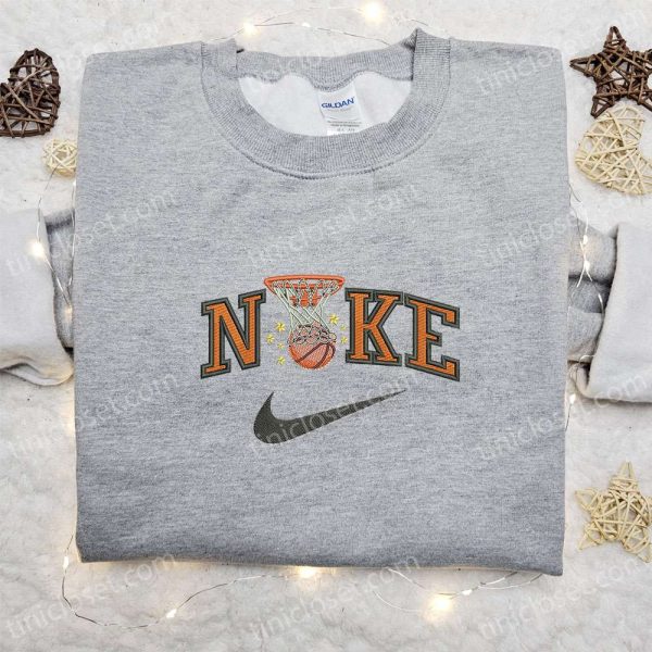 Basketball x Nike Sport Embroidered Sweatshirt, NBA Sport Embroidered Shirt, Nike Inspired Embroidered Shirt - Small Gifts Great Love