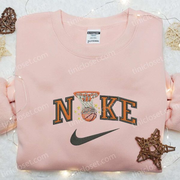 Basketball x Nike Sport Embroidered Sweatshirt, NBA Sport Embroidered Shirt, Nike Inspired Embroidered Shirt - Small Gifts Great Love - Image 2