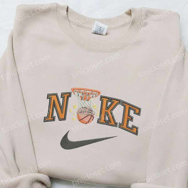 Basketball x Nike Sport Embroidered Sweatshirt, NBA Sport Embroidered Shirt, Nike Inspired Embroidered Shirt - Small Gifts Great Love - Image 3