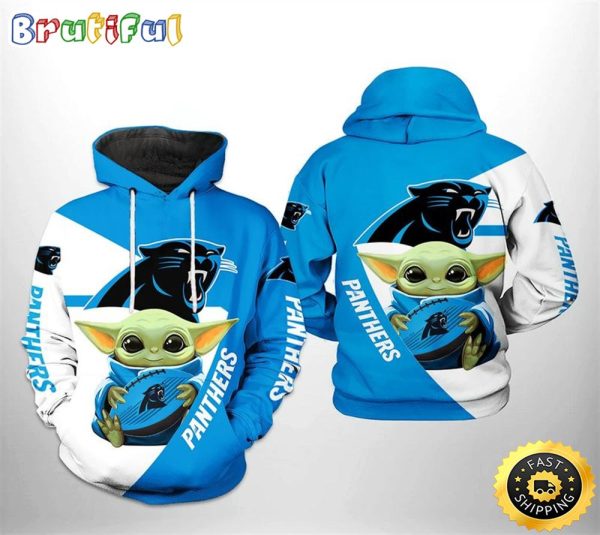 Carolina Panthers Yoda Designs 3d Hoodie All Over Print For Men Women