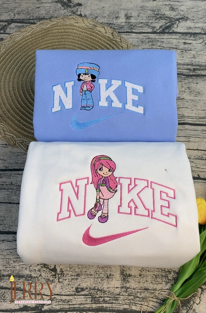 Cheap Ginger Snap And Raspberry Strawberry Shortcake Nike Embroidered Sweatshirt, Best Gift for Friend