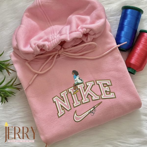 Cheap SOS Album SZA Nike Embroidered Sweatshirt, Nike Crewneck Embroidered,  SZA Embroidery, SZA Merch - Image 2