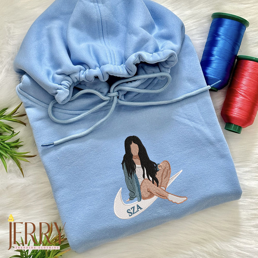 Cheap SZA Nike Embroidered Sweatshirt, Nike Crewneck Embroidered,  SZA Embroidery, SZA Merch - Image 2