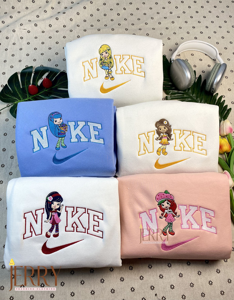Cheap Strawberry Shortcake Version 2009 Nike Embroidered Sweatshirt,  Best Gift For Bestfriend