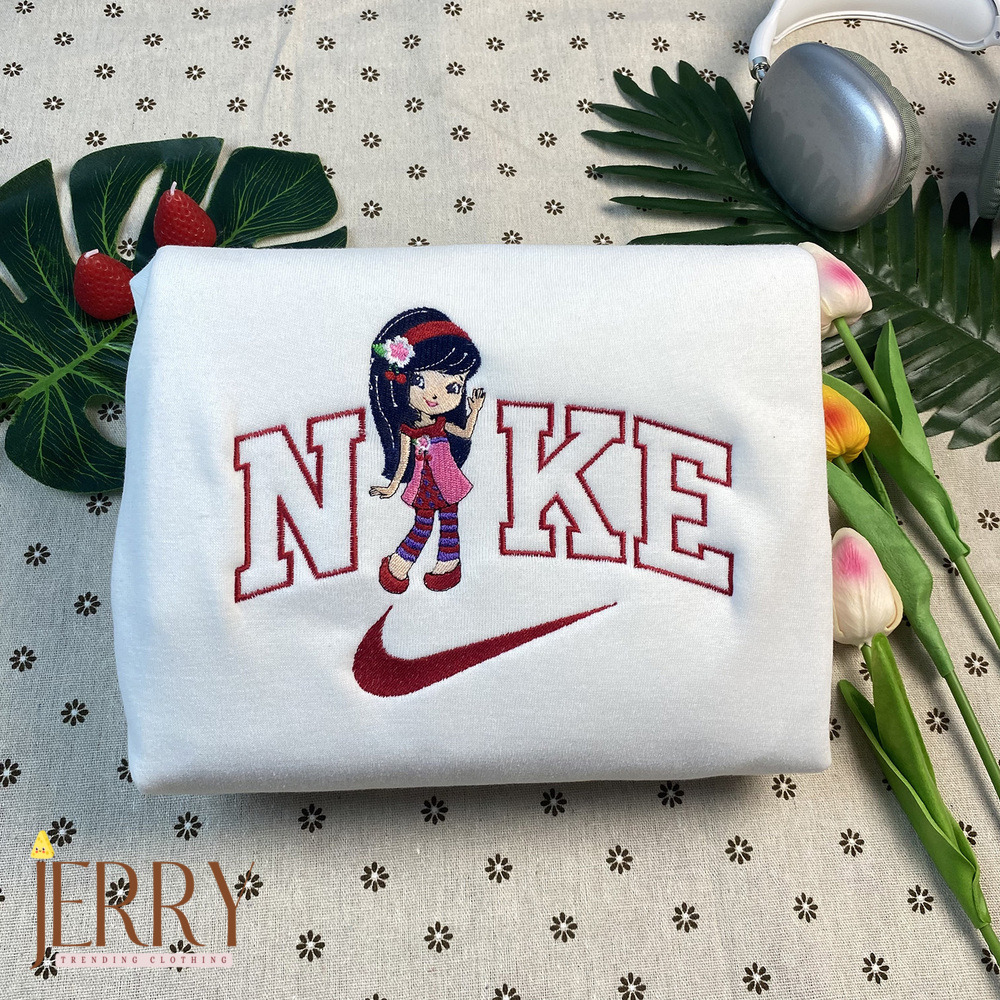 Cheap Strawberry Shortcake Version 2009 Nike Embroidered Sweatshirt,  Best Gift For Bestfriend - Image 3