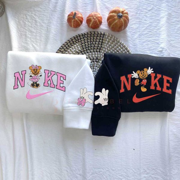 Coupe Nike Mickey And Minne Embroidered Sweatshirt - TerraBell Designs
