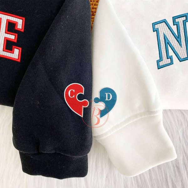 Couple Nike Mcqueen And Sally Embroidered Sweatshirt - TerraBell Designs - Image 4
