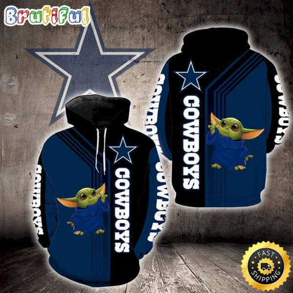 Dallas Cowboys Yoda 3d Hoodie All Over Print Unique Dallas Cowboys Gifts