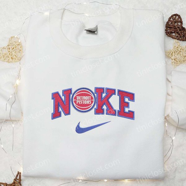 Detroit Pistons NBA Sports Embroidered Shirt - Small Gifts Great Love