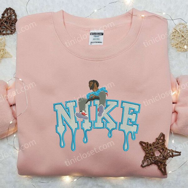 Drake x Nike Embroidered Shirt, NBA Sport Embroidered Shirt, Custom Nike Embroidered Shirt - Small Gifts Great Love - Image 4