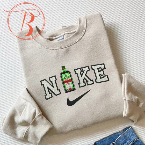 Embroidered Nike Jagermeister Sweatshirt - TerraBell Designs