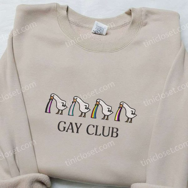 Gay Club Silly Goose Embroidered Shirt, Animal Embroidered Shirt, LGBT Embroidered Shirt - Small Gifts Great Love - Image 4