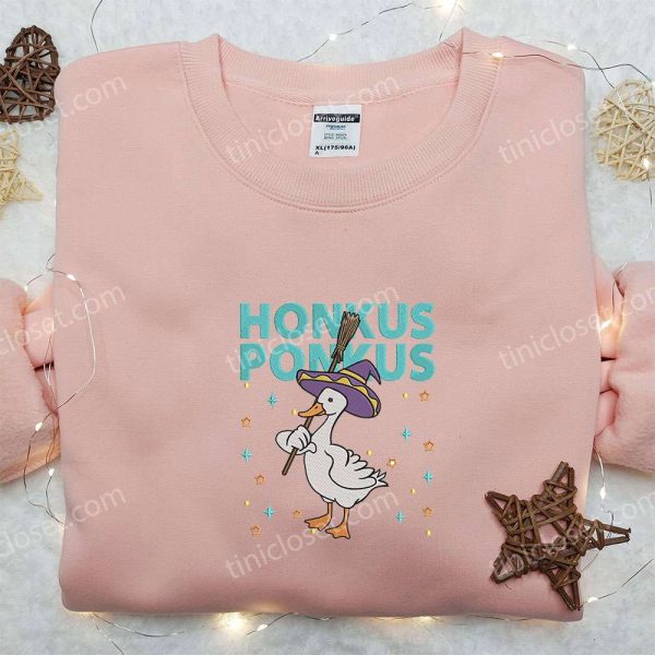 Halloween Honkus Ponkus Silly Goose Embroidered Shirt, Animal Embroidered Shirt, Halloween Embroidered Shirt - Small Gifts Great Love - Image 2