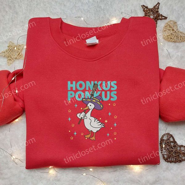 Halloween Honkus Ponkus Silly Goose Embroidered Shirt, Animal Embroidered Shirt, Halloween Embroidered Shirt - Small Gifts Great Love - Image 3