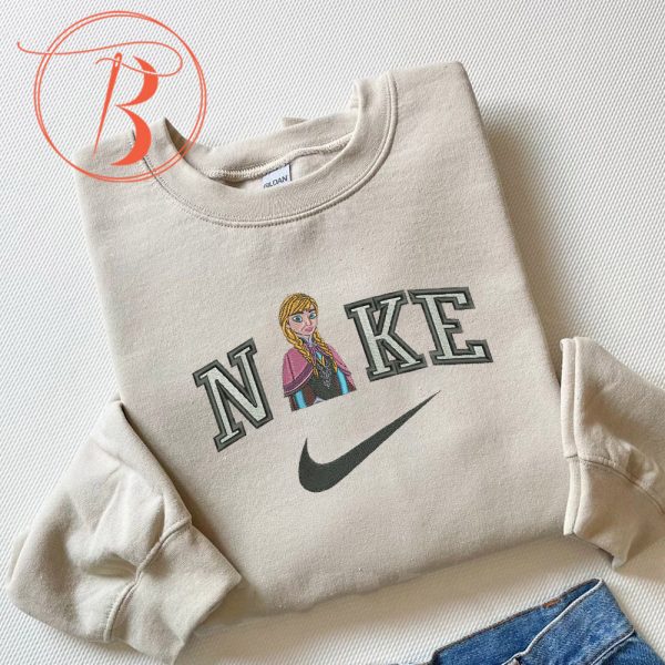 Embroidered Nike Anna Frozen Sweatshirt - TerraBell Designs