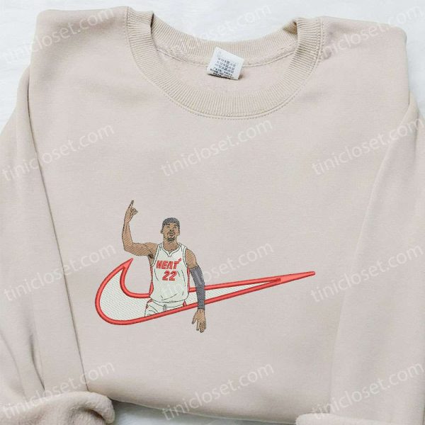 Jimmy Butler x Swoosh NBA Sport Embroidered Sweatshirt, Nike Inspired Embroidered Shirt, Celebrity Embroidered Shirt - Small Gifts Great Love - Image 4