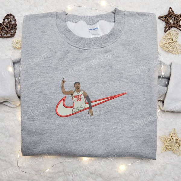 Jimmy Butler x Swoosh NBA Sport Embroidered Sweatshirt, Nike Inspired Embroidered Shirt, Celebrity Embroidered Shirt - Small Gifts Great Love - Image 5