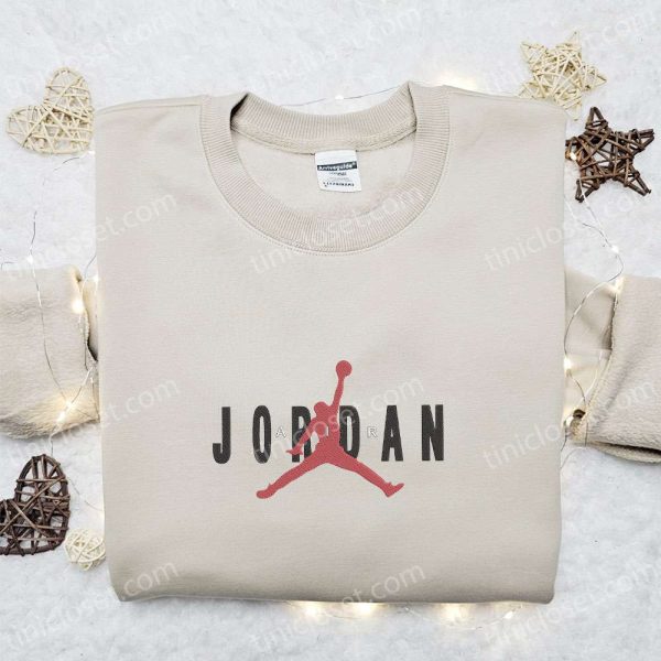Jordan Basketball x Nike Embroidered Sweatshirt, Nike Inspired Embroidered Shirt, The Best Gift - Small Gifts Great Love - Image 2