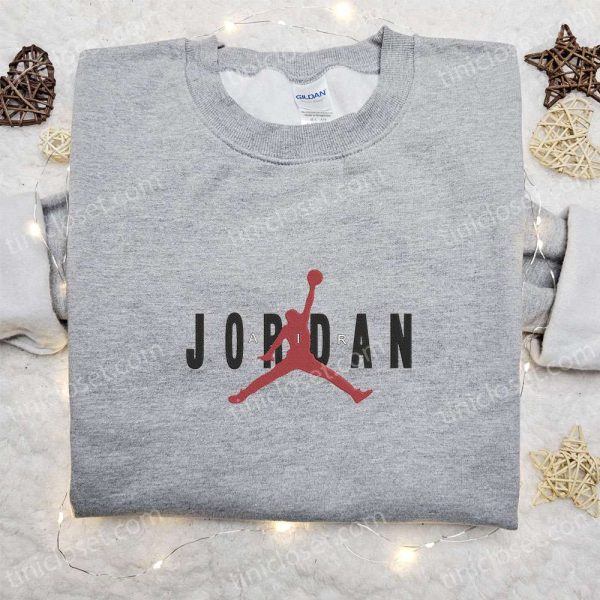 Jordan Basketball x Nike Embroidered Sweatshirt, Nike Inspired Embroidered Shirt, The Best Gift - Small Gifts Great Love - Image 3