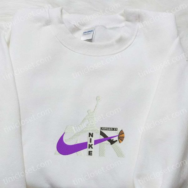 Jordan Logo x Nike Air Embroidered Shirt, Sports Embroidered Shirt, Nike Inspired Embroidered Hoodie - Small Gifts Great Love - Image 4