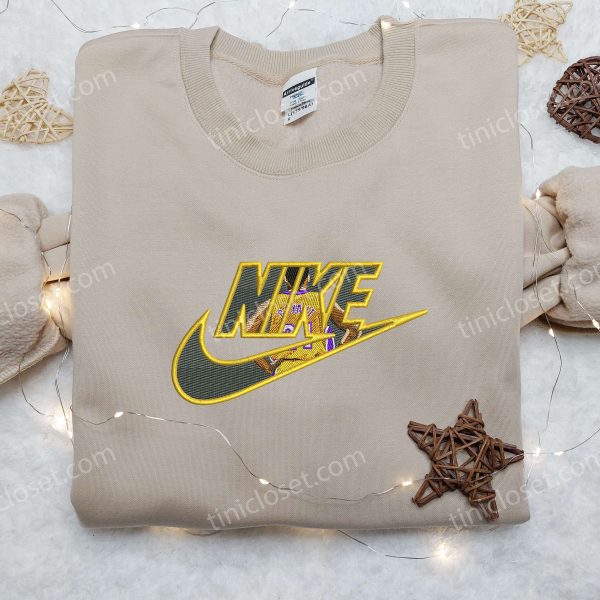 Kobe Bryan x Nike Embroidered Shirt, Custom Nike Embroidered Shirt, NBA Sport Embroidered Shirt - Small Gifts Great Love - Image 3