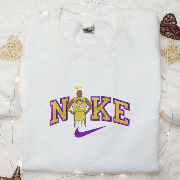 Kobe Bryant x Nike Embroidered Shirt, NBA Sports Embroidered Hoodie, Celebrity Embroidered T-Shirt - Small Gifts Great Love