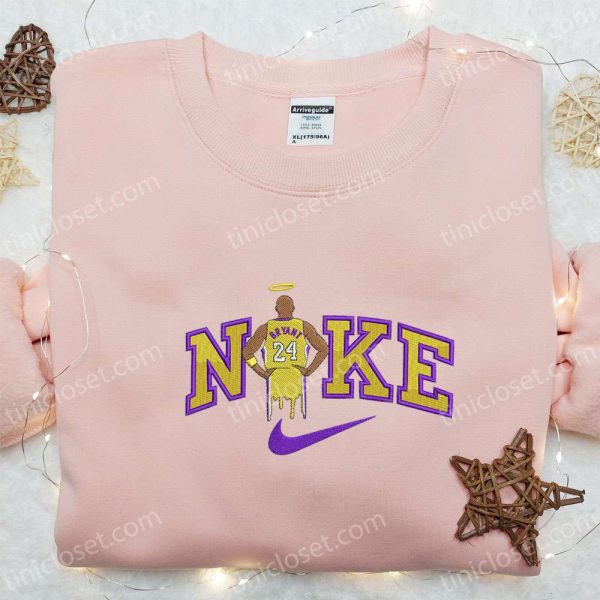 Kobe Bryant x Nike Embroidered Shirt, NBA Sports Embroidered Hoodie, Celebrity Embroidered T-Shirt - Small Gifts Great Love - Image 2