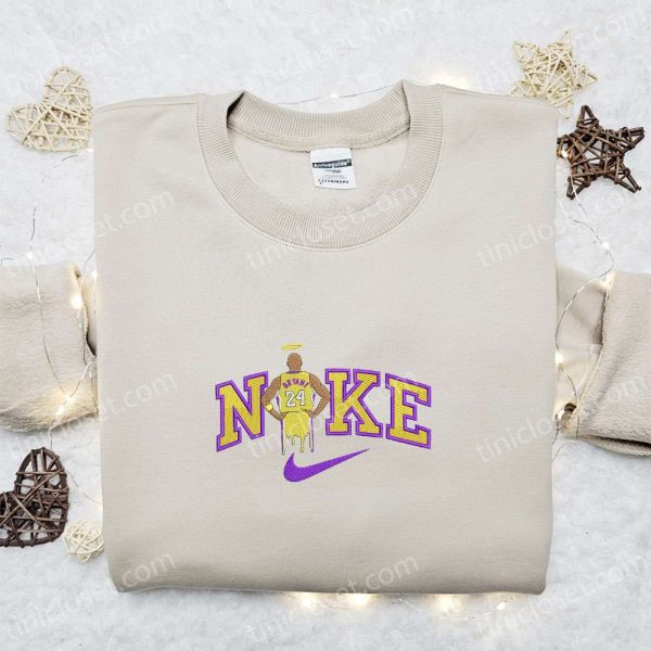 Kobe Bryant x Nike Embroidered Shirt, NBA Sports Embroidered Hoodie, Celebrity Embroidered T-Shirt - Small Gifts Great Love - Image 3